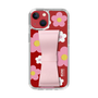 Slim Protection Case - STAND & RING RIBBON Sakura Pink［ Rune Naito - RUNE Flower - Pink ］