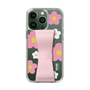 Slim Protection Case - STAND & RING RIBBON Sakura Pink［ Rune Naito - RUNE Flower - Pink ］