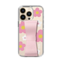 Slim Protection Case - STAND & RING RIBBON Sakura Pink［ Rune Naito - RUNE Flower - Pink ］