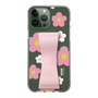 Slim Protection Case - STAND & RING RIBBON Sakura Pink［ Rune Naito - RUNE Flower - Pink ］