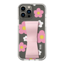 Slim Protection Case - STAND & RING RIBBON Sakura Pink［ Rune Naito - RUNE Flower - Pink ］