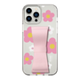 Slim Protection Case - STAND & RING RIBBON Sakura Pink［ Rune Naito - RUNE Flower - Pink ］
