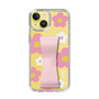 Slim Protection Case - STAND & RING RIBBON Sakura Pink［ Rune Naito - RUNE Flower - Pink ］