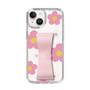 Slim Protection Case - STAND & RING RIBBON Sakura Pink［ Rune Naito - RUNE Flower - Pink ］