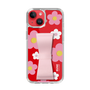 Slim Protection Case - STAND & RING RIBBON Sakura Pink［ Rune Naito - RUNE Flower - Pink ］
