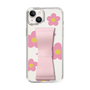 Slim Protection Case - STAND & RING RIBBON Sakura Pink［ Rune Naito - RUNE Flower - Pink ］