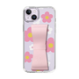 Slim Protection Case - STAND & RING RIBBON Sakura Pink［ Rune Naito - RUNE Flower - Pink ］