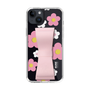 Slim Protection Case - STAND & RING RIBBON Sakura Pink［ Rune Naito - RUNE Flower - Pink ］