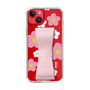 Slim Protection Case - STAND & RING RIBBON Sakura Pink［ Rune Naito - RUNE Flower - Pink ］