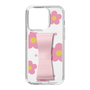 Slim Protection Case - STAND & RING RIBBON Sakura Pink［ Rune Naito - RUNE Flower - Pink ］