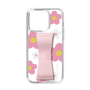 Slim Protection Case - STAND & RING RIBBON Sakura Pink［ Rune Naito - RUNE Flower - Pink ］