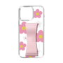 Slim Protection Case - STAND & RING RIBBON Sakura Pink［ Rune Naito - RUNE Flower - Pink ］
