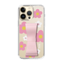 Slim Protection Case - STAND & RING RIBBON Sakura Pink［ Rune Naito - RUNE Flower - Pink ］
