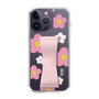 Slim Protection Case - STAND & RING RIBBON Sakura Pink［ Rune Naito - RUNE Flower - Pink ］