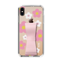 Slim Protection Case - STAND & RING RIBBON Sakura Pink［ Rune Naito - RUNE Flower - Pink ］
