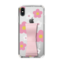 Slim Protection Case - STAND & RING RIBBON Sakura Pink［ Rune Naito - RUNE Flower - Pink ］