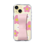Slim Protection Case - STAND & RING RIBBON Sakura Pink［ Rune Naito - RUNE Flower - Pink ］
