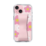 Slim Protection Case - STAND & RING RIBBON Sakura Pink［ Rune Naito - RUNE Flower - Pink ］