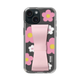 Slim Protection Case - STAND & RING RIBBON Sakura Pink［ Rune Naito - RUNE Flower - Pink ］