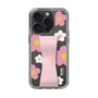 Slim Protection Case - STAND & RING RIBBON Sakura Pink［ Rune Naito - RUNE Flower - Pink ］