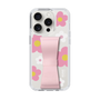 Slim Protection Case - STAND & RING RIBBON Sakura Pink［ Rune Naito - RUNE Flower - Pink ］