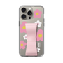 Slim Protection Case - STAND & RING RIBBON Sakura Pink［ Rune Naito - RUNE Flower - Pink ］