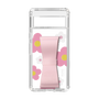 Slim Protection Case - STAND & RING RIBBON Sakura Pink［ Rune Naito - RUNE Flower - Pink ］