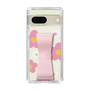 Slim Protection Case - STAND & RING RIBBON Sakura Pink［ Rune Naito - RUNE Flower - Pink ］
