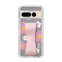 Slim Protection Case - STAND & RING RIBBON Sakura Pink［ Rune Naito - RUNE Flower - Pink ］