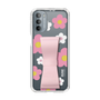 Slim Protection Case - STAND & RING RIBBON Sakura Pink［ Rune Naito - RUNE Flower - Pink ］