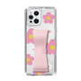 Slim Protection Case - STAND & RING RIBBON Sakura Pink［ Rune Naito - RUNE Flower - Pink ］