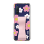Slim Protection Case - STAND & RING RIBBON Sakura Pink［ Rune Naito - RUNE Flower - Pink ］