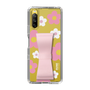 Slim Protection Case - STAND & RING RIBBON Sakura Pink［ Rune Naito - RUNE Flower - Pink ］