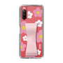 Slim Protection Case - STAND & RING RIBBON Sakura Pink［ Rune Naito - RUNE Flower - Pink ］