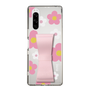 Slim Protection Case - STAND & RING RIBBON Sakura Pink［ Rune Naito - RUNE Flower - Pink ］