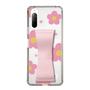 Slim Protection Case - STAND & RING RIBBON Sakura Pink［ Rune Naito - RUNE Flower - Pink ］