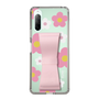 Slim Protection Case - STAND & RING RIBBON Sakura Pink［ Rune Naito - RUNE Flower - Pink ］