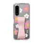 Slim Protection Case - STAND & RING RIBBON Sakura Pink［ Rune Naito - RUNE Flower - Pink ］
