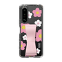 Slim Protection Case - STAND & RING RIBBON Sakura Pink［ Rune Naito - RUNE Flower - Pink ］