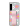 Slim Protection Case - STAND & RING RIBBON Sakura Pink［ Rune Naito - RUNE Flower - Pink ］