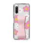 Slim Protection Case - STAND & RING RIBBON Sakura Pink［ Rune Naito - RUNE Flower - Pink ］