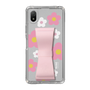 Slim Protection Case - STAND & RING RIBBON Sakura Pink［ Rune Naito - RUNE Flower - Pink ］