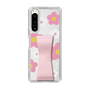 Slim Protection Case - STAND & RING RIBBON Sakura Pink［ Rune Naito - RUNE Flower - Pink ］