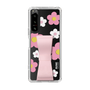 Slim Protection Case - STAND & RING RIBBON Sakura Pink［ Rune Naito - RUNE Flower - Pink ］