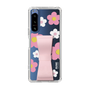 Slim Protection Case - STAND & RING RIBBON Sakura Pink［ Rune Naito - RUNE Flower - Pink ］