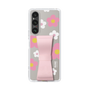 Slim Protection Case - STAND & RING RIBBON Sakura Pink［ Rune Naito - RUNE Flower - Pink ］
