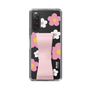 Slim Protection Case - STAND & RING RIBBON Sakura Pink［ Rune Naito - RUNE Flower - Pink ］