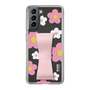 Slim Protection Case - STAND & RING RIBBON Sakura Pink［ Rune Naito - RUNE Flower - Pink ］