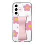 Slim Protection Case - STAND & RING RIBBON Sakura Pink［ Rune Naito - RUNE Flower - Pink ］