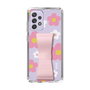 Slim Protection Case - STAND & RING RIBBON Sakura Pink［ Rune Naito - RUNE Flower - Pink ］